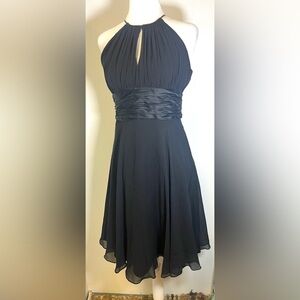 Vintage Maggy London Black 100% Silk Chiffon Dress Timeless Classy
Size 6